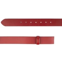 Red Leather Belt Strap Replacement – Thick Wide 4.0 Cm -Belt Shop red leather belt strap replacement thick wide 4.0 cm 3
