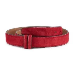 Red Suede Belt Strap For Buckles Replacement -Belt Shop red suede belt strap for buckles replacement 1 28 40 usd29 REDSUE35CUTAML