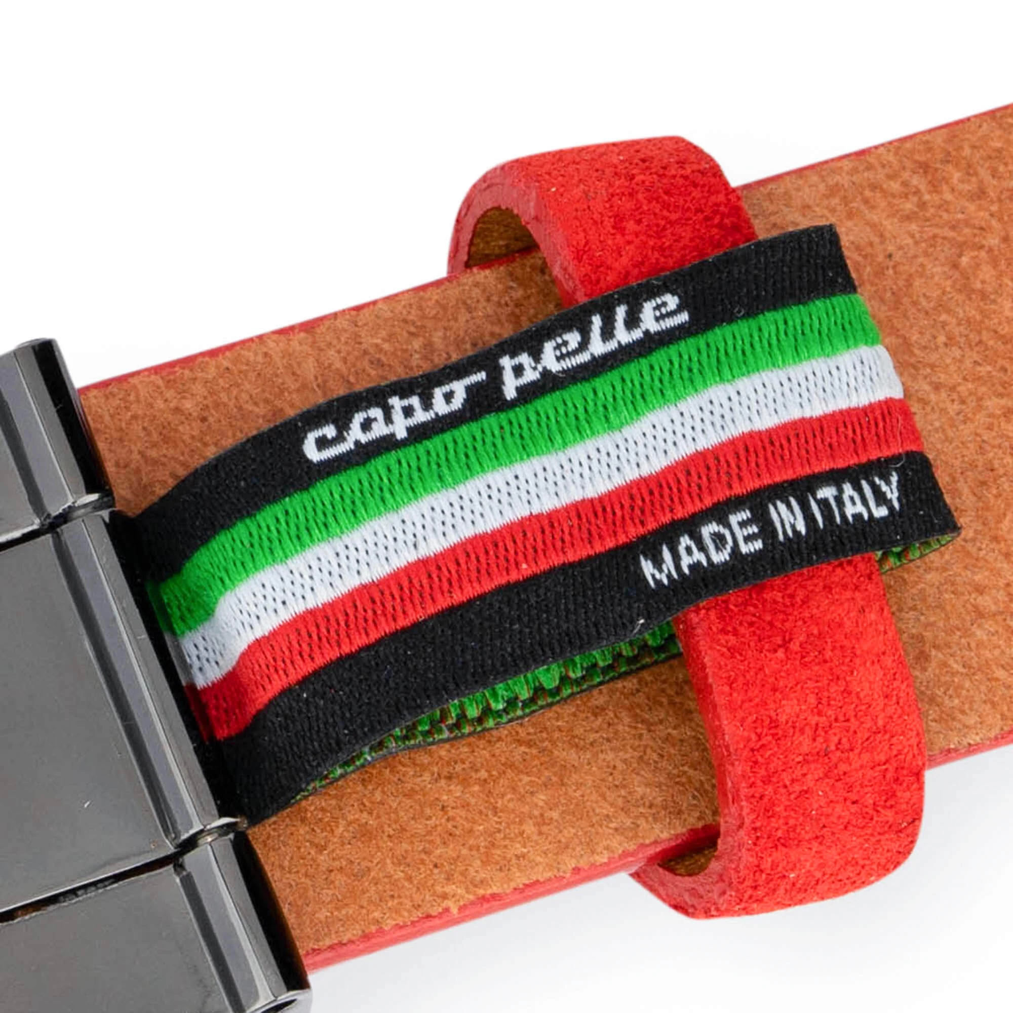 Red Suede Belt With Heart Buckle 9 Red Suede Belt With Heart Buckle - Image 7