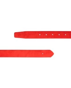 Replacement 30 Mm Red Suede Belt Strap