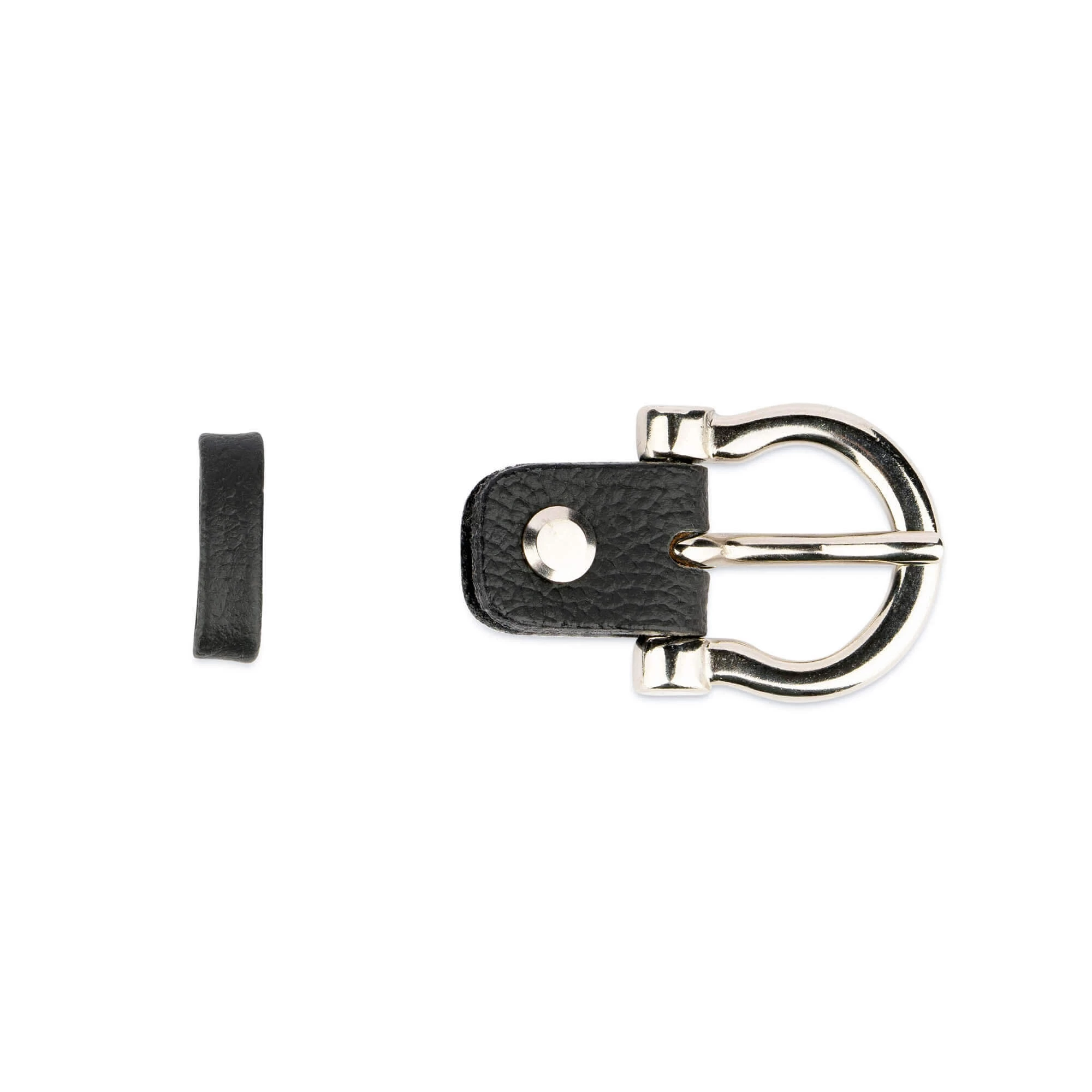 Replacement Belt Buckle | 20 Mm Black Cow Silver Horseshoe 3 Replacement Belt Buckle | 20 Mm Black Cow Silver Horseshoe