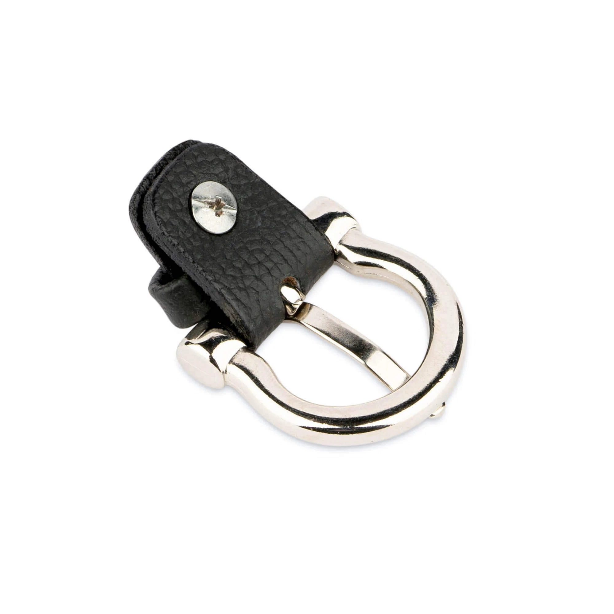 Replacement Belt Buckle | 20 Mm Black Cow Silver Horseshoe 4 Replacement Belt Buckle | 20 Mm Black Cow Silver Horseshoe - Image 2