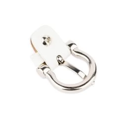 Replacement Belt Buckle | 20 Mm White Silver Horseshoe