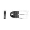Replacement Belt Buckle | 35 Mm Black Veg Tan Silver