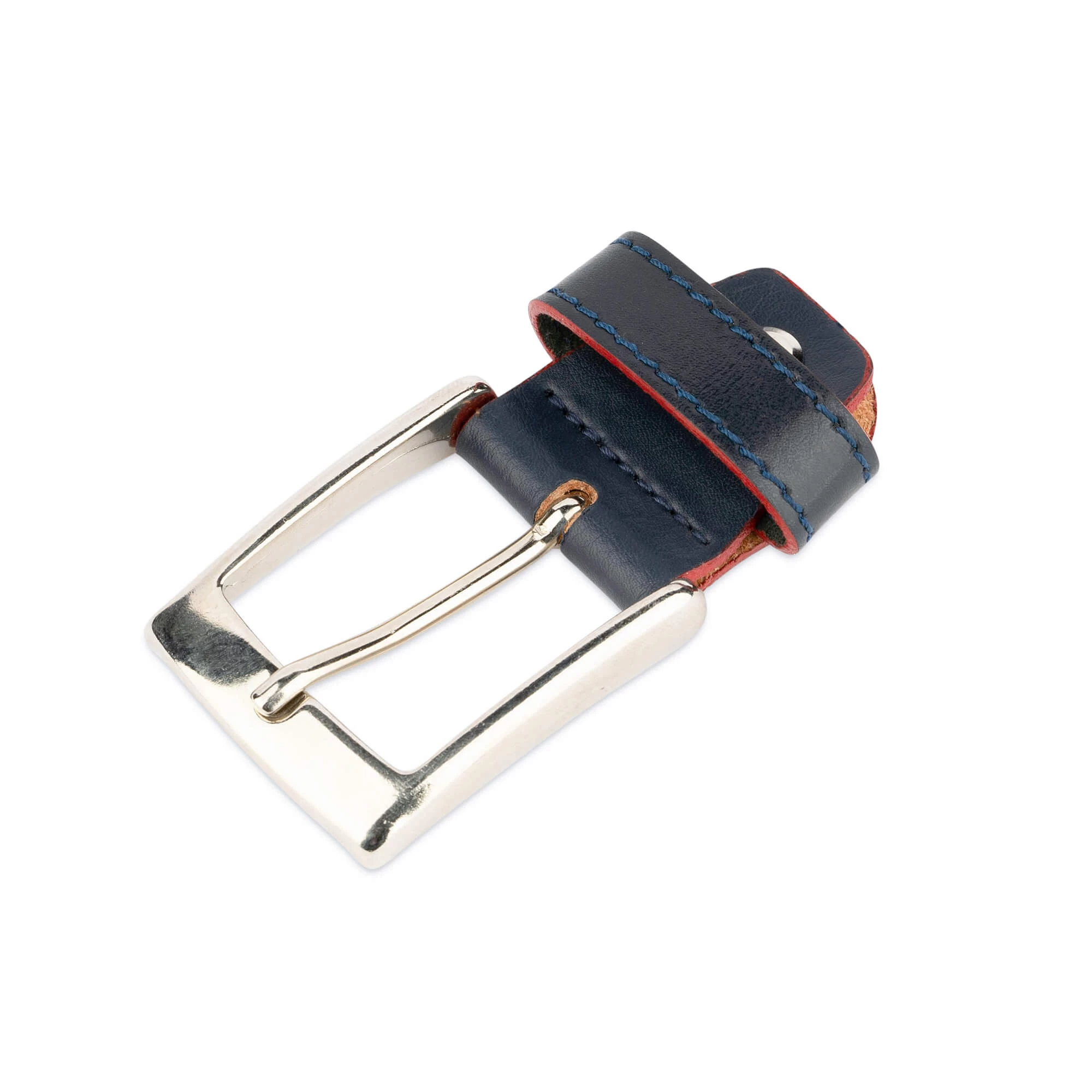 Replacement Belt Buckle | 35 Mm Blue Red Silver 3 Replacement Belt Buckle | 35 Mm Blue Red Silver