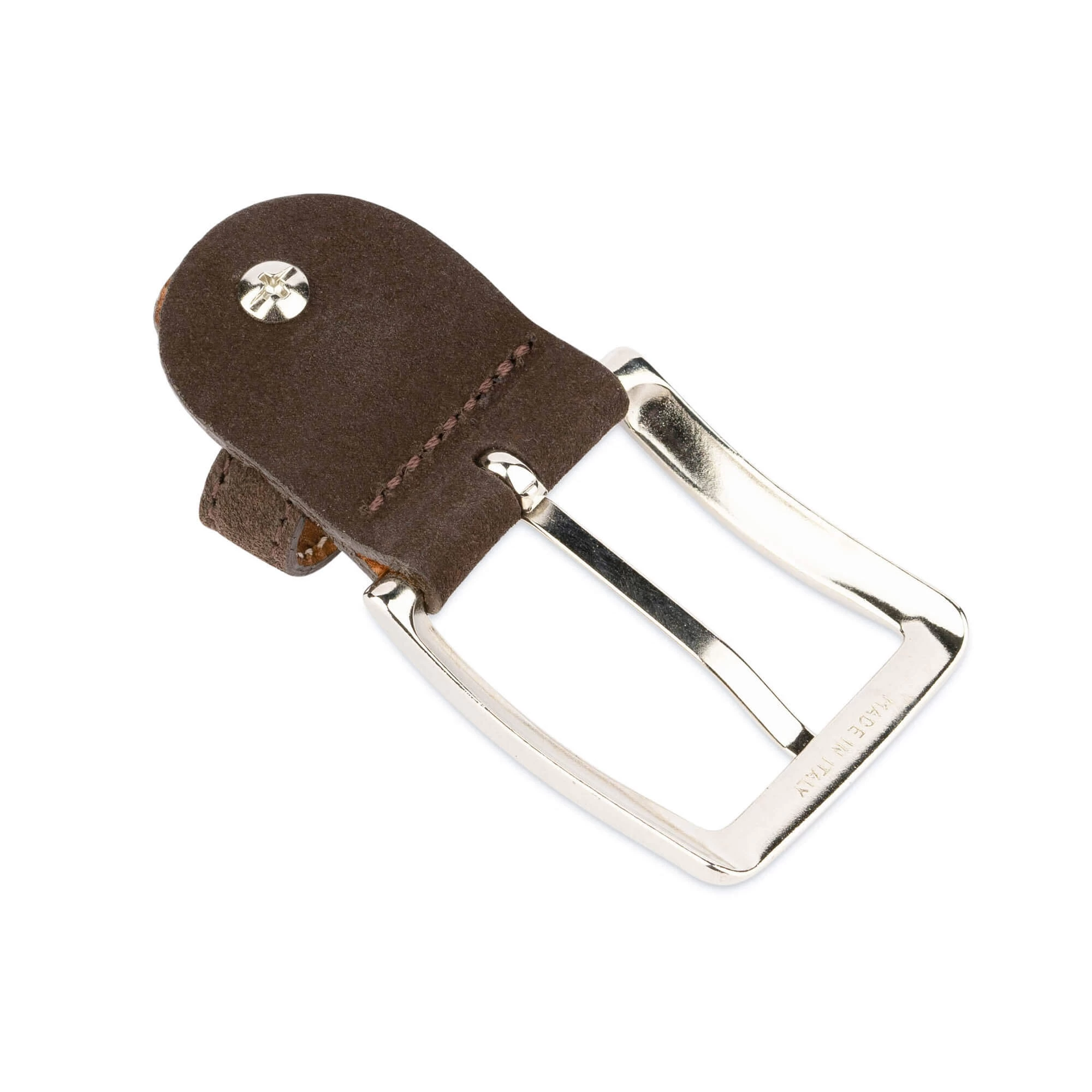 Replacement Belt Buckle | 35 Mm Brown Suede Silver 4 Replacement Belt Buckle | 35 Mm Brown Suede Silver - Image 2