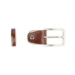 Replacement Belt Buckle | 35 Mm Cognac Brown Silver