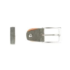 Replacement Belt Buckle | 35 Mm Gray Suede Silver