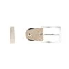 Replacement Belt Buckle | 35 Mm Taupe Suede Silver 1 Replacement Belt Buckle | 35 Mm Taupe Suede Silver -Belt Shop replacement belt buckle 35 mm taupe suede silver 2