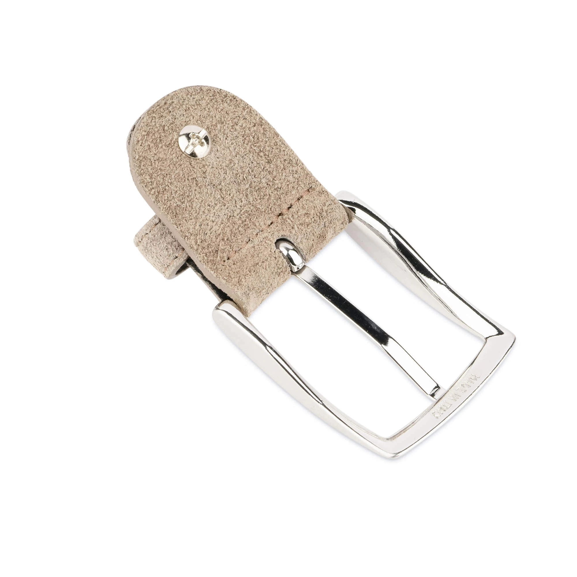 Replacement Belt Buckle | 35 Mm Taupe Suede Silver 4 Replacement Belt Buckle | 35 Mm Taupe Suede Silver - Image 2