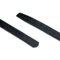 Replacement Belt Strap For Buckle | Black Croco Embossed -Belt Shop replacement belt strap for buckle black croco embossed 3