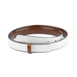 Replacement Belt Strap – Reversible Brown Gray 1 Inch