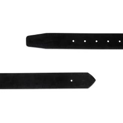 Replacement Black Suede Leather Belt Strap For Buckle 35 Mm