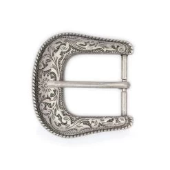 Replacement Silver Cowboy Buckle For Leather Belts 40 Mm -Belt Shop replacement silver cowboy buckle for leather belts 40 mm 3