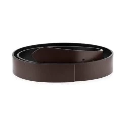 Reversible Black Brown Vegan Belt Strap Replacement 1 1/2 Inch