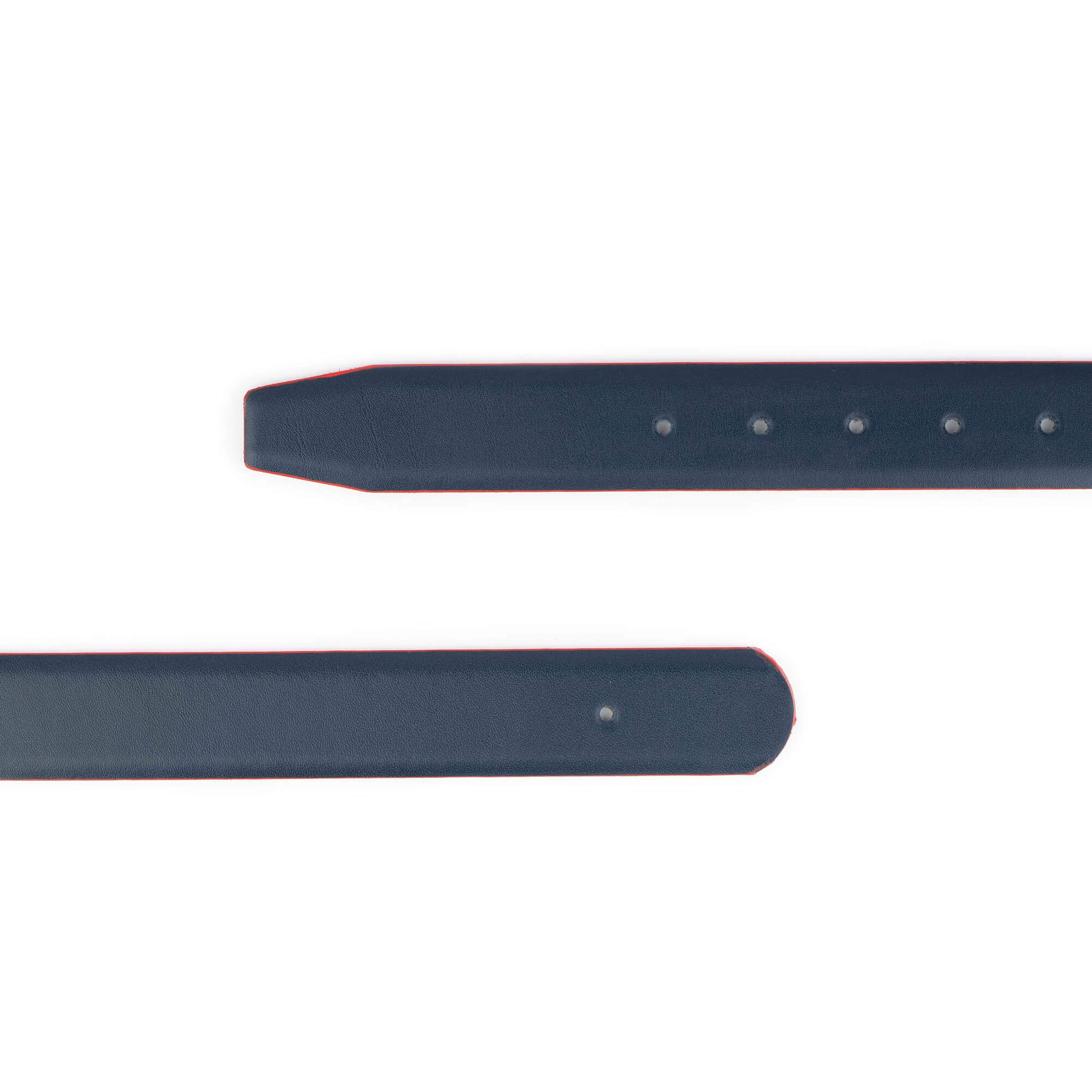 Reversible Leather Belt Strap For Buckle | Blue Gray 4 Reversible Leather Belt Strap For Buckle | Blue Gray - Image 2