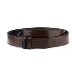Reversible Mens Belt Strap For Buckles Black Brown 35 Mm -Belt Shop reversible mens belt strap for buckles black brown 35 mm 8 rotated 1