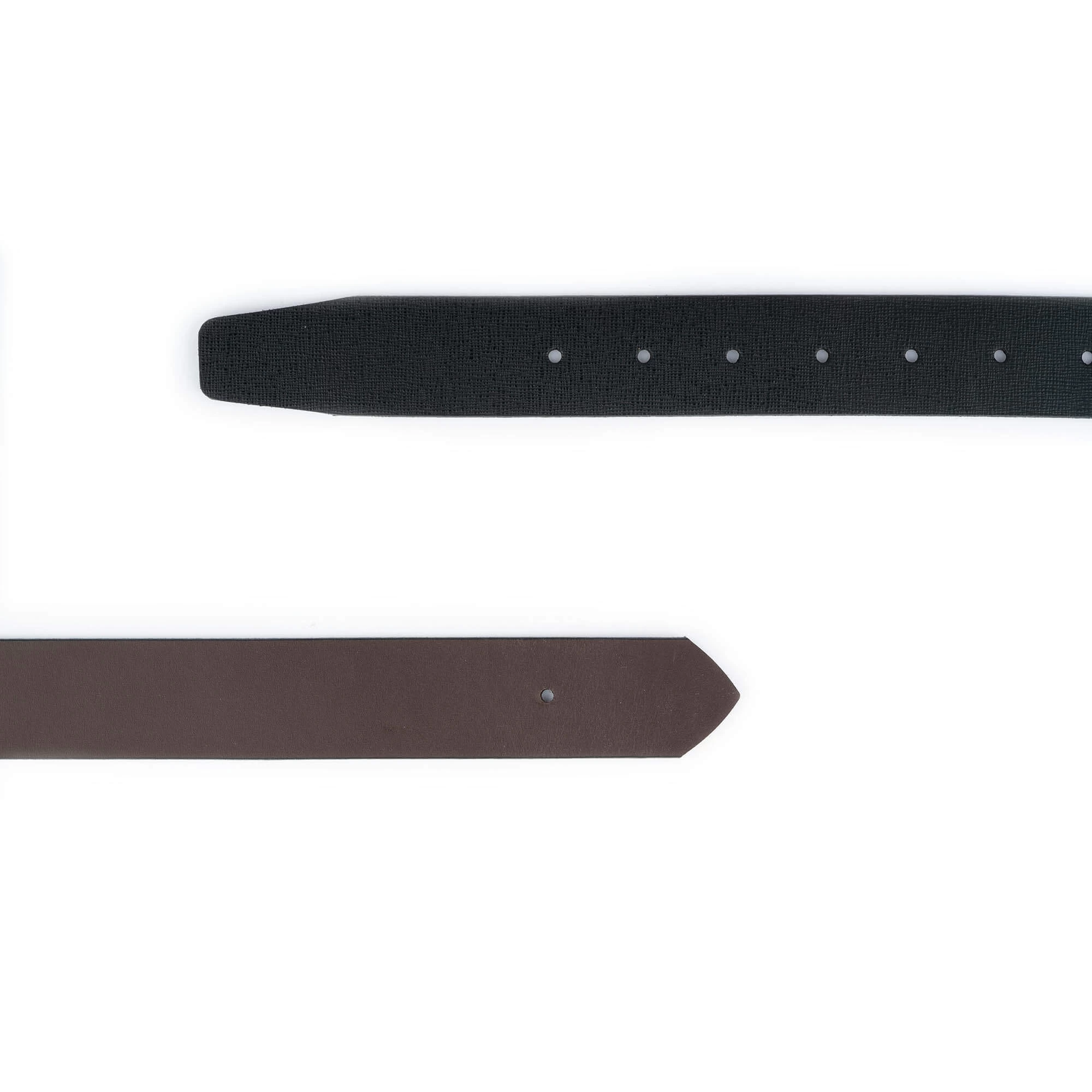 Reversible Saffiano Leather Belt Strap For Buckles 3 Reversible Saffiano Leather Belt Strap For Buckles