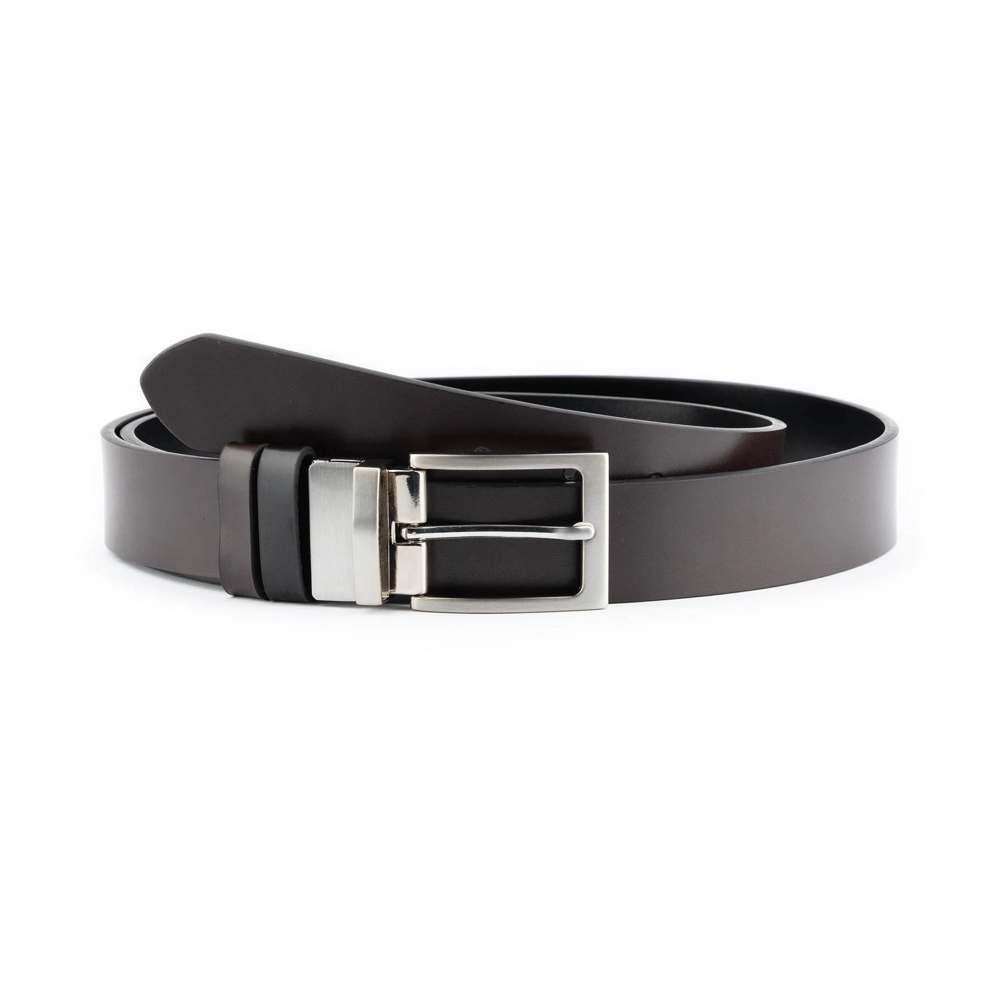 Reversible Vegan Belt Mens Black Brown 3.5 Cm 5 Reversible Vegan Belt Mens Black Brown 3.5 Cm - Image 3