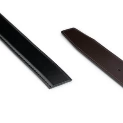 Reversible Vegan Leather Belt Strap For Buckles Black Brown -Belt Shop reversible vegan leather belt strap for buckles black brown 4