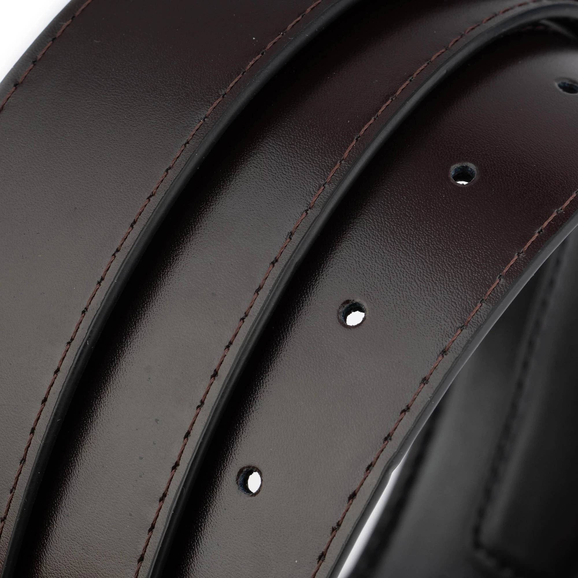 Reversible Vegan Leather Belt Strap With Hole For Buckle 9 Reversible Vegan Leather Belt Strap With Hole For Buckle - Image 7