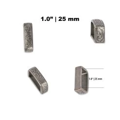 Western Belt Loops | Silver Metal