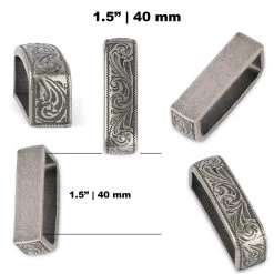 Western Belt Loops | Silver Metal -Belt Shop silver metal belt loop 1.5 inch collage