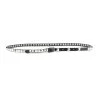 Silver Pyramid Studded Belt – Black Leather -Belt Shop silver pyramid studded belt black leather 2