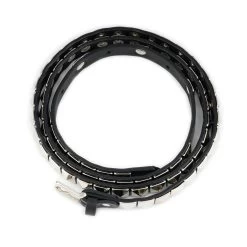 Silver Pyramid Studded Belt – Black Leather -Belt Shop silver pyramid studded belt black leather 7