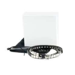Silver Pyramid Studded Belt With Gift Box -Belt Shop silver pyramid studded belt with gift box 1 PYRSLV15BOXFLG 165USD