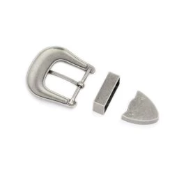 Silver Western Belt Buckle Mens 3 Piece Set 40 Mm -Belt Shop silver western belt buckle mens 3 piece set 40 mm 4