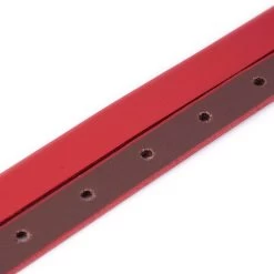 Skinny Ladies Red Belt For Dress – Real Leather -Belt Shop skinny ladies red belt for dress real leather 5