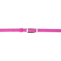 Skinny Pink Leather Belt For Ladies Dress -Belt Shop skinny pink leather belt for ladies dress 3
