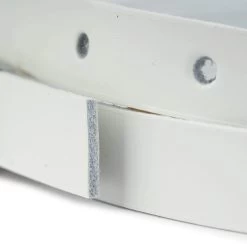 Skinny White Replacement Belt Strap For Lady Buckles 15 Mm