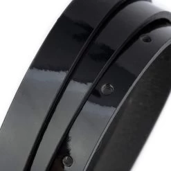Skinny Women’s Patent Leather Belt For Dress – Black 1.5 Cm -Belt Shop skinny women s patent leather belt for dress black 1.5 cm 5