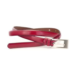 Skinny Womens Burgundy Belt For Dress