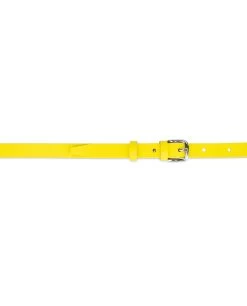 Belt Shop -Belt Shop skinny womens yellow belt 15 mm 3