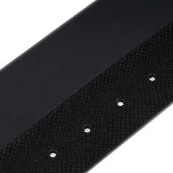 Snake Embossed Leather Belt Strap – Black Suede 4.0 Cm -Belt Shop snake embossed leather belt strap black suede 4.0 cm 3