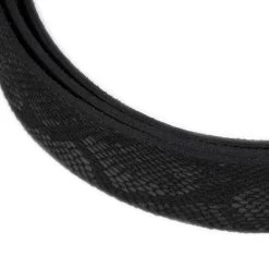 Snake Embossed Leather Belt Strap – Black Suede 4.0 Cm -Belt Shop snake embossed leather belt strap black suede 4.0 cm 7