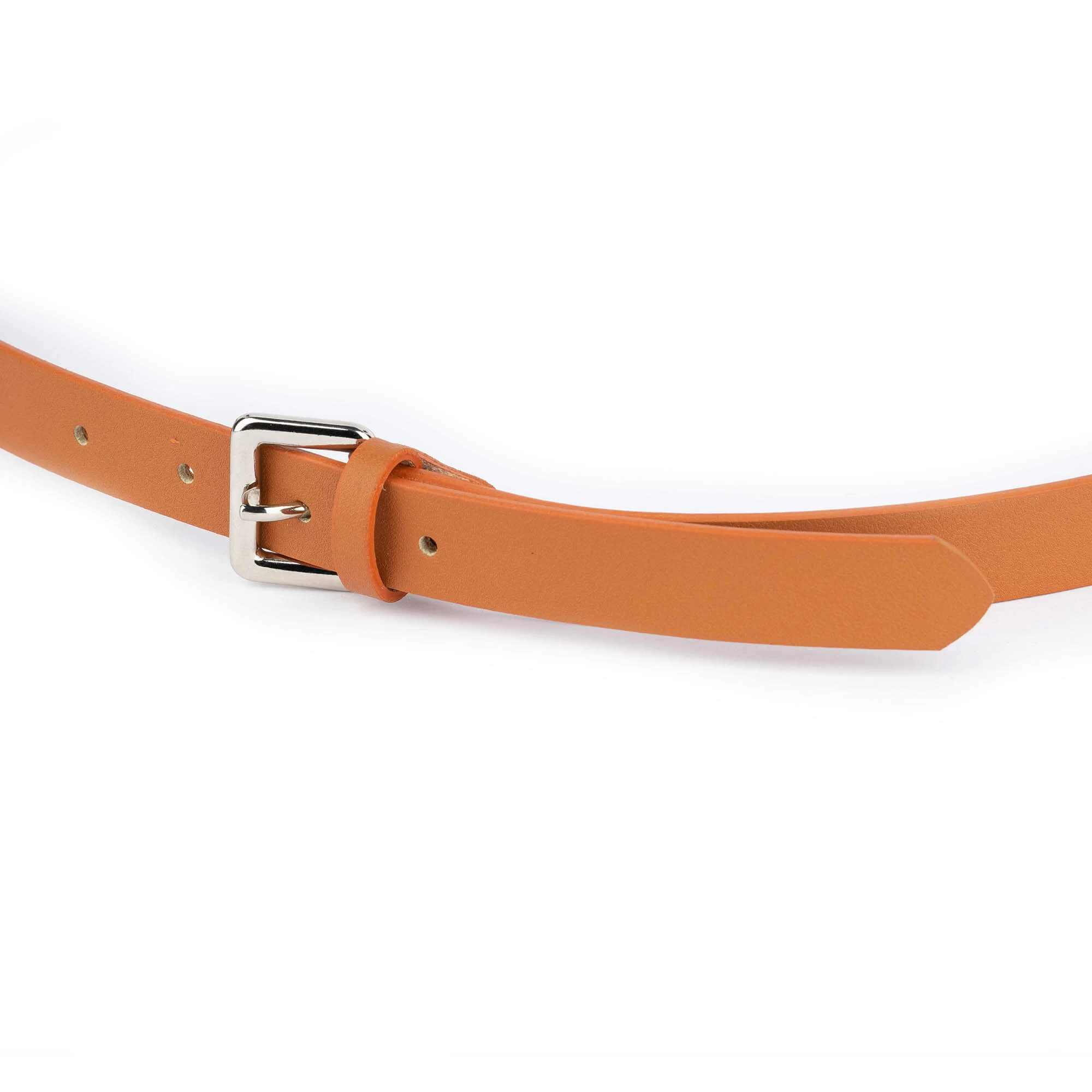 Tan Double Buckle Belt For Women | Real Leather 2.0 Cm 5 Tan Double Buckle Belt For Women | Real Leather 2.0 Cm - Image 3