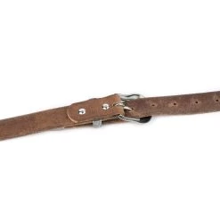 Tan Leather Western Belt With Silver Buckle -Belt Shop tan leather western belt with silver buckle 5