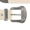 Taupe Gray Leather Western Belt With Silver Buckle -Belt Shop taupe gray leather western belt with silver buckle copy