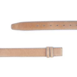 Taupe Leather Mens Belt Strap For Buckles -Belt Shop taupe leather mens belt strap for buckles 2