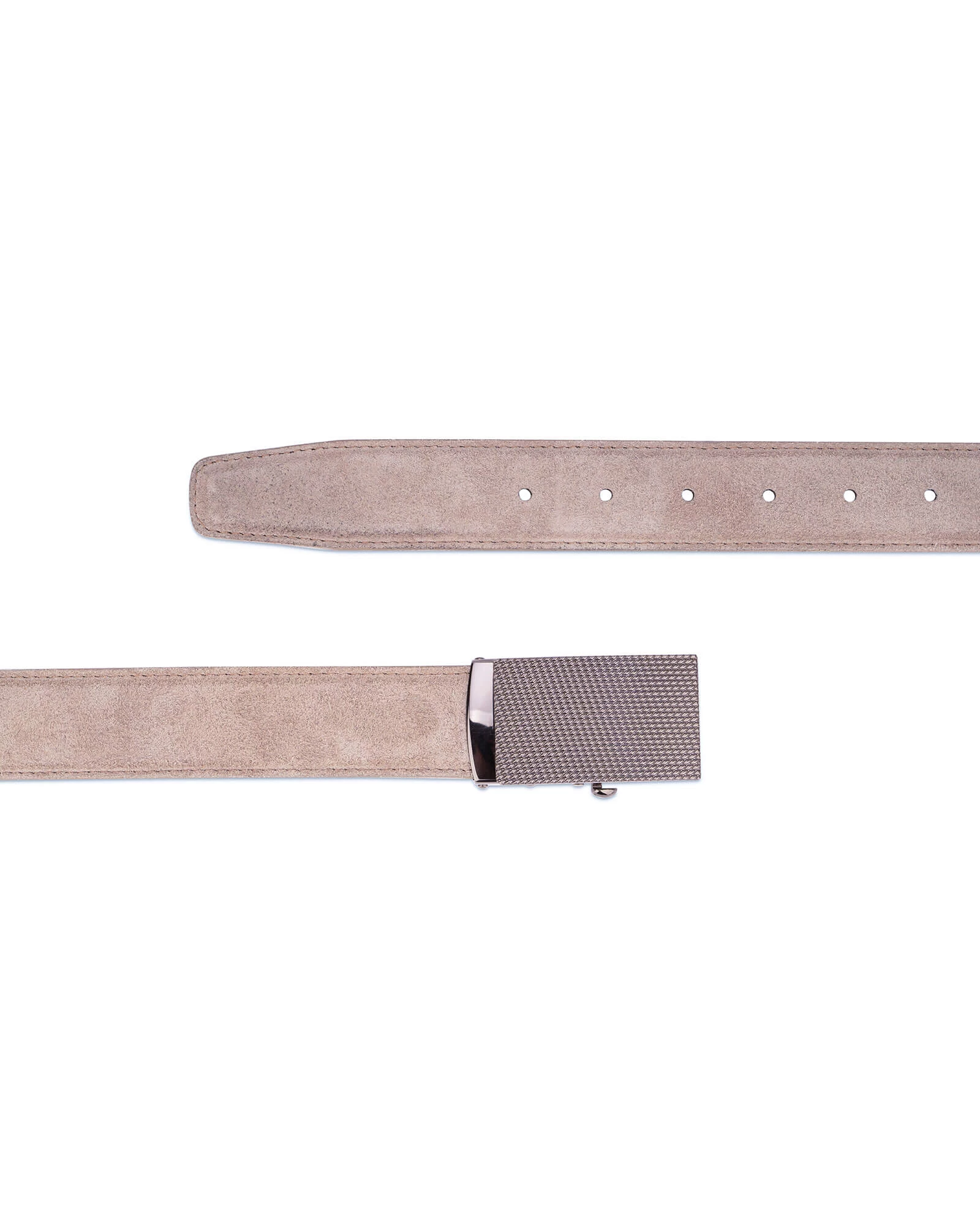 Taupe Suede Comfort Click Belt 3 Taupe Suede Comfort Click Belt