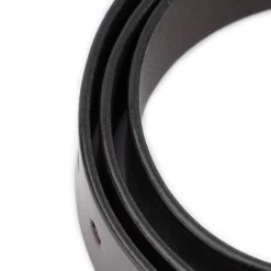 Thick Leather Belt Strap For Buckle – Coffee Brown 1 1/2 Inch -Belt Shop thick leather belt strap for buckle coffee brown 1 1 2 inch 5