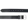 Thick Wide Leather Belt For Ladies 4.0 Cm Black