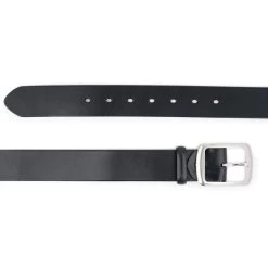 Thick Wide Leather Belt For Ladies 4.0 Cm Black