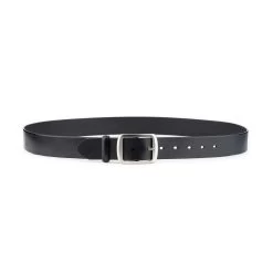 Thick Wide Leather Belt For Ladies 4.0 Cm Black -Belt Shop thick wide leather belt for ladies 4.0 cm black 8