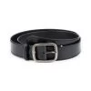 Thick Womens Belt For Jeans 4.0 Cm Black Real Leather