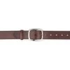 Thick Womens Belt For Jeans 4.0 Cm Brown Real Leather
